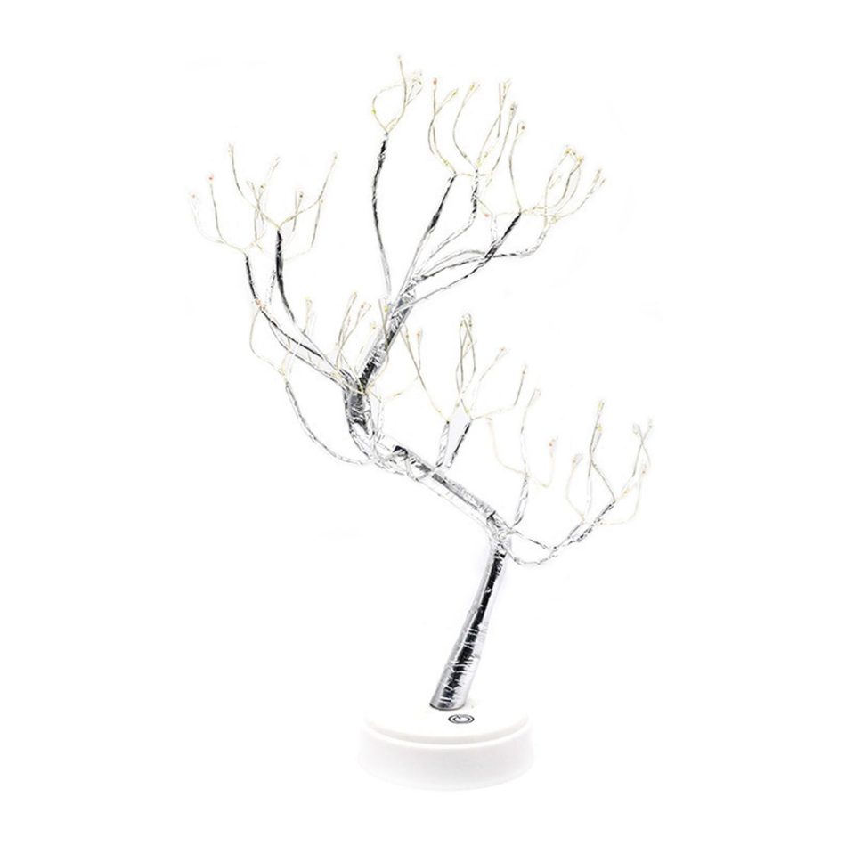 GOMINIMO Wood Desk Lamp- Bonsai Fairy Tree Lights Warm White- - Image 3