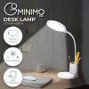 GOMINIMO Desk Lamp With Pen And Phone Holder (White) - Image 2