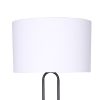 Sarantino Height-Adjustable Metal Floor Lamp Matte Black - Image 2