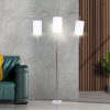 Sarantino 3-Light Metal Arc Floor Lamp - Nickel & Marble Finish - Image 10