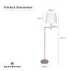 Sarantino Nickel Metal Arc Floor Lamp - Image 8