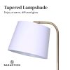Sarantino Marble & Metal End Table Top Floor Lamp - Image 5