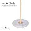 Sarantino Marble & Metal End Table Top Floor Lamp - Image 6