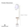Sarantino Marble & Metal End Table Top Floor Lamp - Image 7