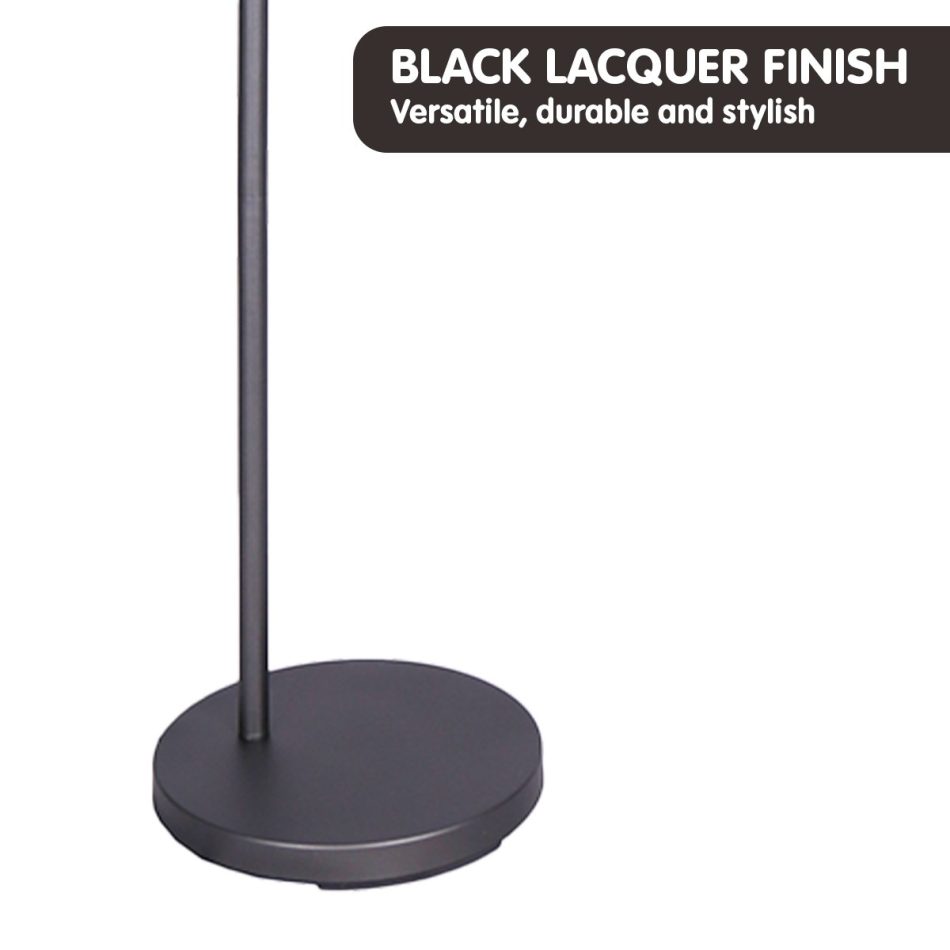 Sarantino Dark Grey Floor Lamp Industrial Chic Adjustable Angle - Image 5