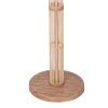 Sarantino Rattan Floor Lamp With Off-White Linen Shade by Sarantino - Image 4