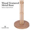 Sarantino Rattan Floor Lamp With Off-White Linen Shade by Sarantino - Image 8