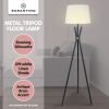 Sarantino Tripod Floor Lamp in Metal and Antique Brass - Image 6