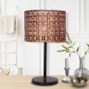 Sarantino Rattan Desk Lamp With Black Marble Base - Image 8