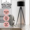 Sarantino Minimalist Modern Tripod Floor Lamp Black - Image 3