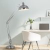 Sarantino Metal Architect Floor Lamp Shade Adjustable Height - Chrome - Image 3