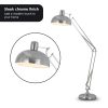 Sarantino Metal Architect Floor Lamp Shade Adjustable Height - Chrome - Image 5