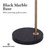 Sarantino Metal Floor Lamp With Opal Glass Shade - Image 8