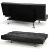 Sarantino Brooklyn Sofa Bed Faux Leather Lounge Couch Futon Furniture Adjustable Suite Bk - Image 6