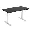 140cm Standing Desk Height Adjustable Sit Stand Motorised White Dual Motors Frame Maple Top - Image 24