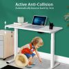Standing Desk Height Adjustable Sit Stand Motorised White Single Motors Frame Top - Image 3