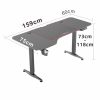 Gaming Standing Desk Home Office Lift Electric Height Adjustable Sit To Stand Motorized Standing Desk 1160 - Image 5