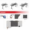 Gaming Standing Desk Home Office Lift Electric Height Adjustable Sit To Stand Motorized Standing Desk 1160 - Image 7