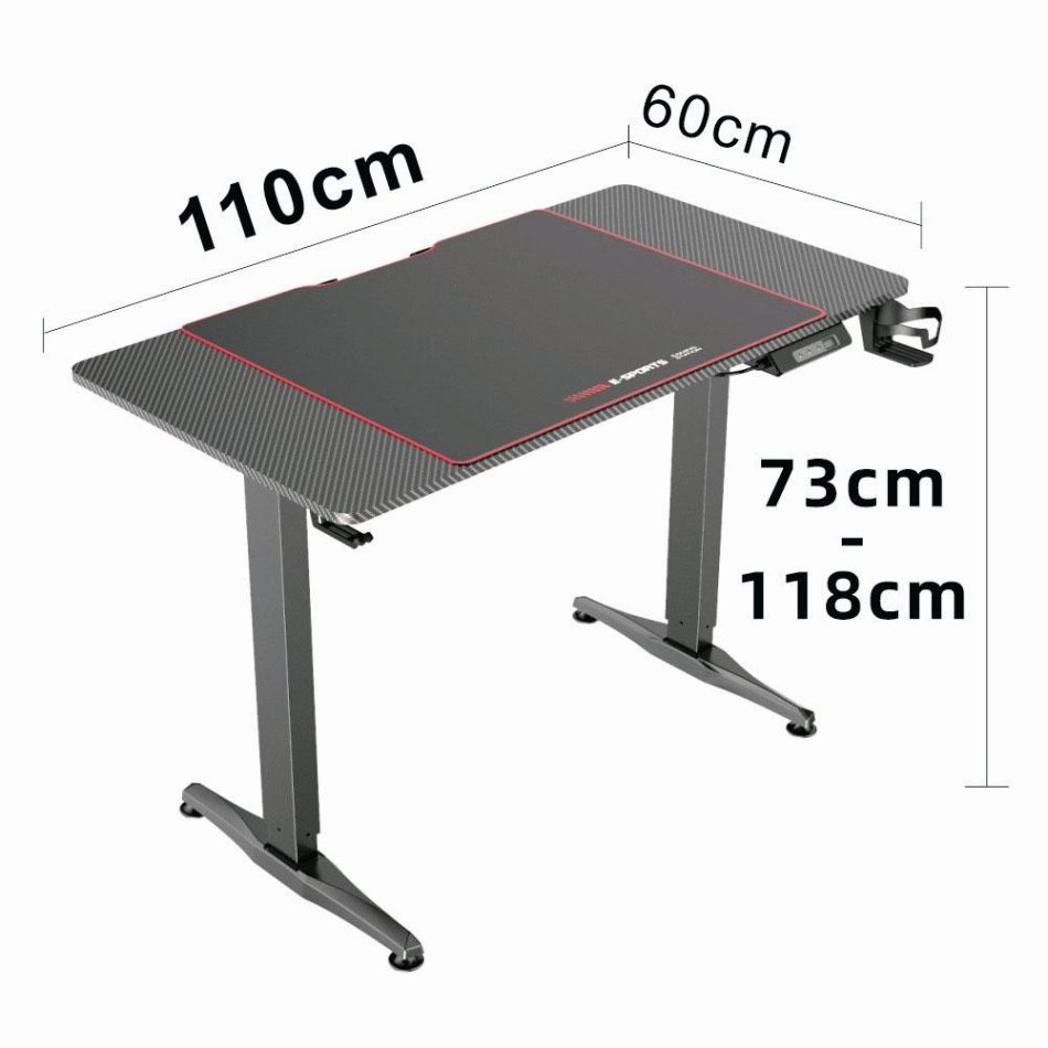 Gaming Standing Desk Home Office Lift Electric Height Adjustable Sit To Stand Motorized Standing Desk 1675 - Image 4