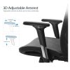 Sihoo M57 Ergonomic Office Chair, Computer Chair Desk Chair High Back Chair Breathable,3D Armrest and Lumbar Support Black with Footrest - Image 6