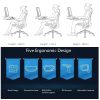 Sihoo M57 Ergonomic Office Chair, Computer Chair Desk Chair High Back Chair Breathable,3D Armrest and Lumbar Support Black with Footrest - Image 11