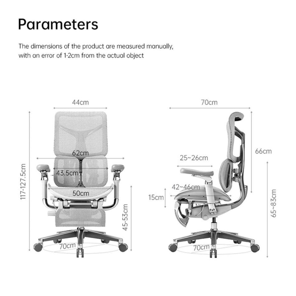SIHOO Doro S300 Executive Ergonomic Office Chair with Footrest Black - Image 3