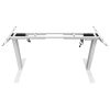 140cm Standing Desk Height Adjustable Sit Stand Motorised Grey Single Motor Frame Maple Top - Image 18