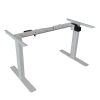 140cm Standing Desk Height Adjustable Sit Stand Motorised Grey Single Motor Frame Maple Top - Image 19