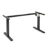 140cm Standing Desk Height Adjustable Sit Stand Motorised Grey Single Motor Frame Maple Top - Image 20