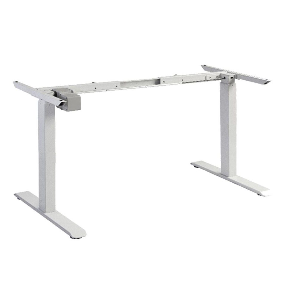 120cm Standing Desk Height Adjustable Sit White Stand Motorised White Single Motor Frame Black Top - Image 22