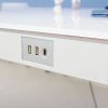 Standing Desk Electric Height Adjustable Sit Stand Toughened Glass Top Single Motor Wireless Charger - Image 6