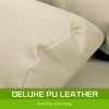 Lounge Couch Sofa Bed Double Seat Leather GEMINI BEIGE - Image 6