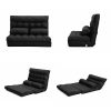 Lounge Couch Sofa Bed Double Seat Leather GEMINI BLACK - Image 4