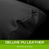 Lounge Couch Sofa Bed Double Seat Leather GEMINI BLACK - Image 6