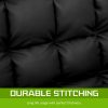 Lounge Couch Sofa Bed Double Seat Leather GEMINI BLACK - Image 8