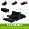 Lounge Couch Sofa Bed Double Seat Leather GEMINI BLACK - Image 10