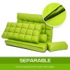 Lounge Couch Sofa Bed Double Seat Leather GEMINI GREEN - Image 9