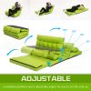 Lounge Couch Sofa Bed Double Seat Leather GEMINI GREEN - Image 10