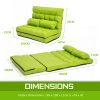Lounge Couch Sofa Bed Double Seat Leather GEMINI GREEN - Image 12