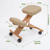 Ergonomic Adjustable Kneeling Chair BEIGE - Image 9