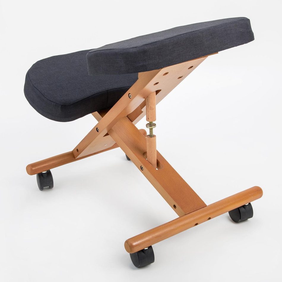 Ergonomic Adjustable Kneeling Chair BLACK - Image 2