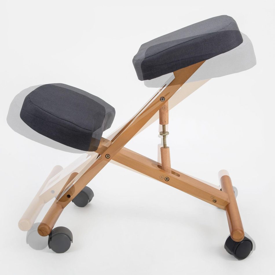 Ergonomic Adjustable Kneeling Chair BLACK - Image 6