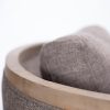 Moonlight Pine Fabric Club Armchair Executive Sofa Tub Chair - Grey - Image 5
