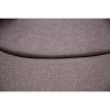 Sunshine Single Sofa Love Chair Fabric Swivel Armchair Ottoman Set - Grey - Image 8