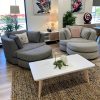 Sunshine Single Sofa Love Chair Fabric Swivel Armchair - Steel - Image 3
