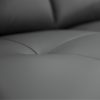 Downy  Genuine Leather Sofa 3 Seater Upholstered Lounge Couch - Gunmetal - Image 6