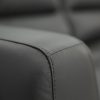 Downy  Genuine Leather Sofa Set 3 + 2 Seater Upholstered Lounge Couch - Gunmetal - Image 6
