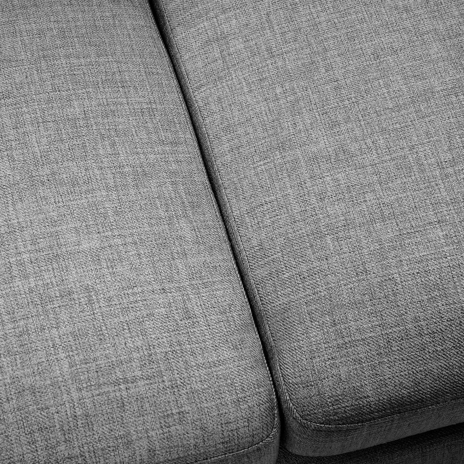 Dane 3 + 1 Seater Fabric Upholstered Sofa Armchair Lounge Couch - Mid Grey - Image 7