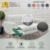 Dane 3 + 1 + 1 Seater Fabric Upholstered Sofa Armchair Lounge Couch - Light Grey - Image 6