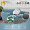 Dane 3 + 1 + 1 Seater Fabric Upholstered Sofa Armchair Lounge Couch - Blue - Image 7